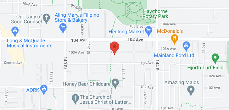 map of 14218 103A AVENUE